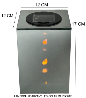 LAMPION LUSTRZANY LED SOLAR RT155001