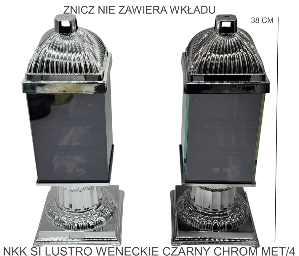 NKK SI LUSTRO WENECKIE CZARNY CHROM MET