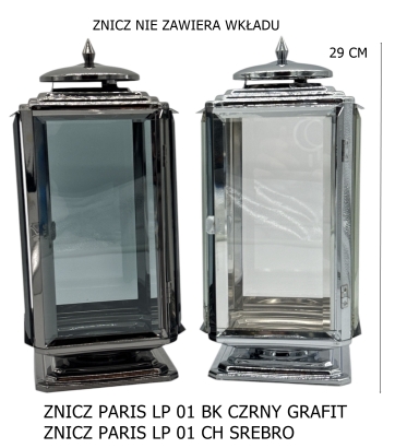 ZNICZ PARIS LP 01 BK  CZARNY GRAFIT
