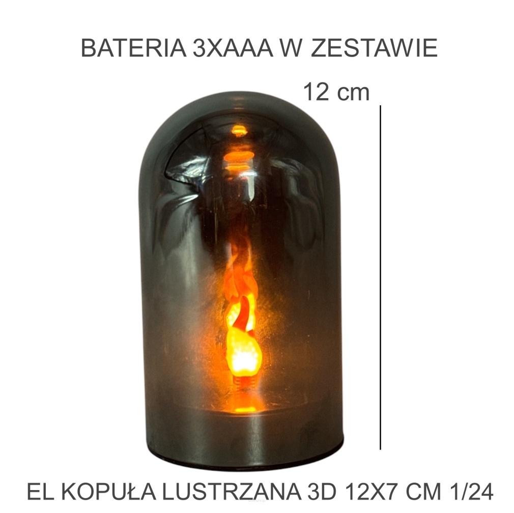 EL KOPUŁA LUSTRZANA 3D 12X7 CM