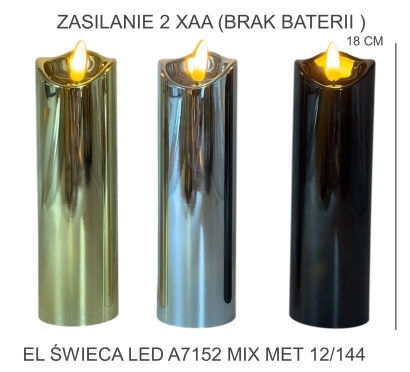 EL ŚWIECA LED A7152 MIX MET 12/144