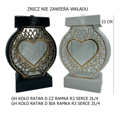 GH KOŁO RATAN D B RAMKA R3 SERCE ZŁ