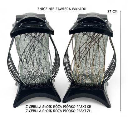 Ż CEBULA SŁOIK RÓŻA PIÓRKO PASKI SR