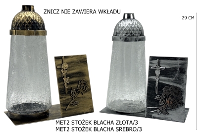 MET2 STOŻEK BLACHA SREBRO
