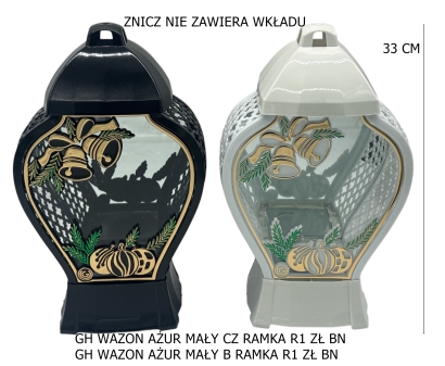 GH WAZON AŻUR MAŁY CZ RAMKA R1 ZŁ BN