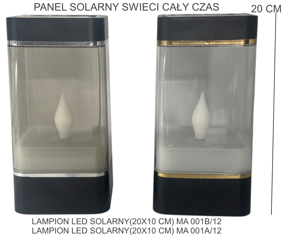 LAMPION LED SOLARNY(20X10 CM) MA 001B